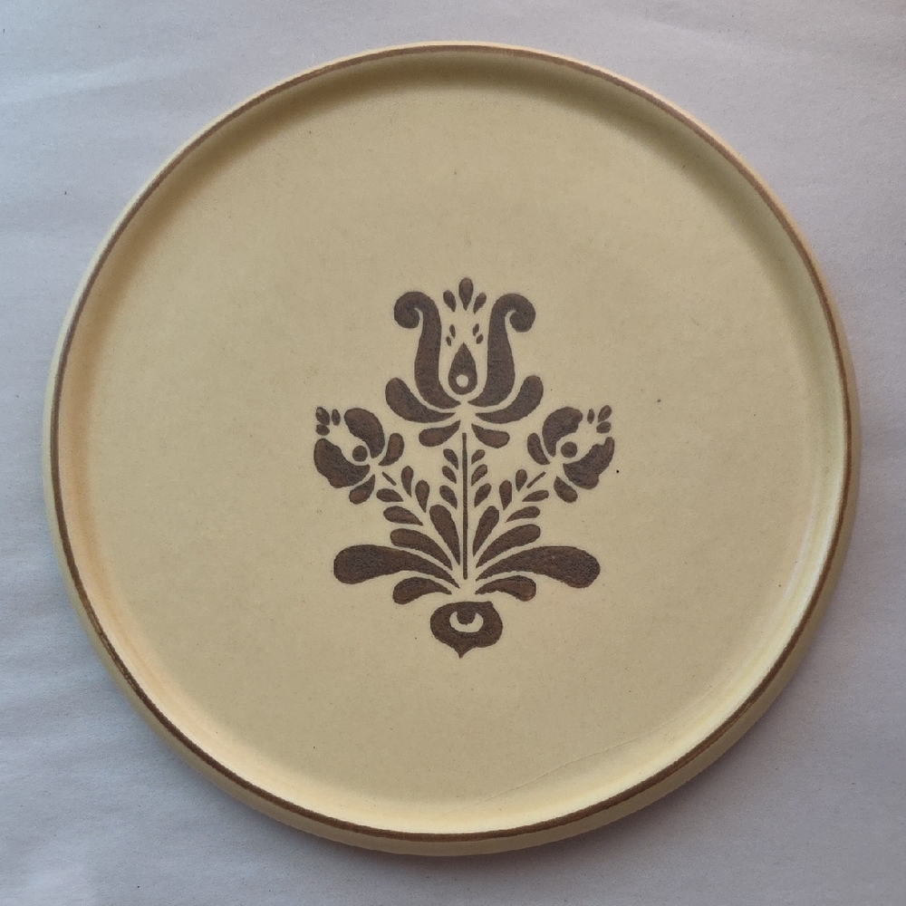 Vintage Pfaltzgraff Ceramic Plate with Embossed Design
